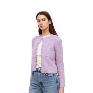 Maje Lilac Cardigan